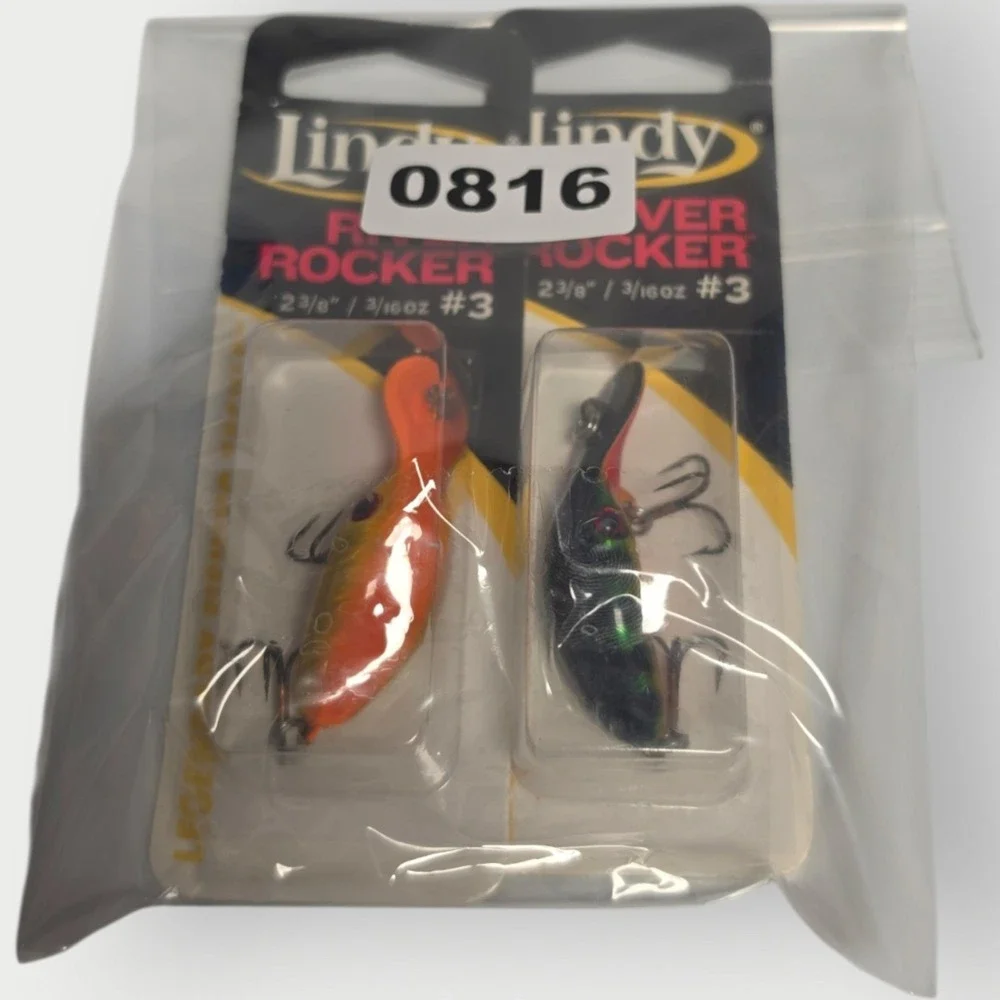 Lindy River Rocker Crankbait Lure Lot of 2 NOS #3 2-3/8
